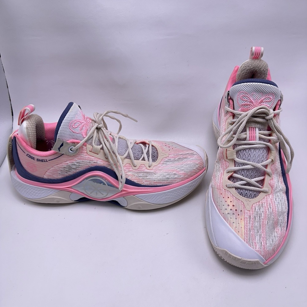 Li-Ning Way of Wade Shadow 5 V2 Pink Butterfly ABPU009-6 Men's 9.5 NO INSOLES